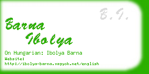 barna ibolya business card